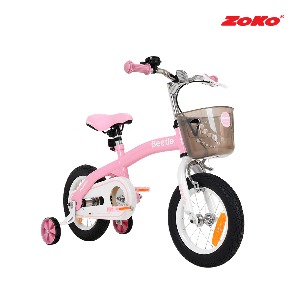 ZOKO 조코 24년형 비틀 12인치 유아동 체인네발자전거-핑크&amp;화이트(코스터풋브레이크 장착) 기본형